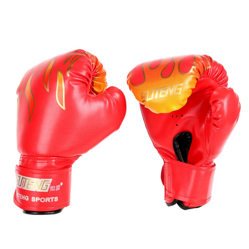 1Pair Kids Boxing Gloves Fight Mitts Girls Training Boys Sparring Punch ...